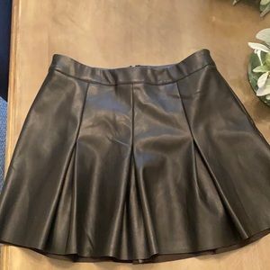 Pleather mini skirt never worn